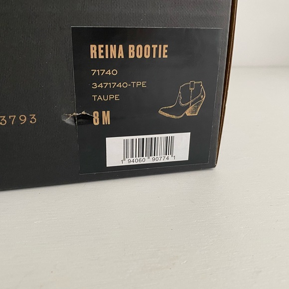 ✨New FRYE Reina Suede Heeled Booties Taupe - Picture 10 of 10